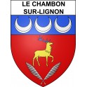 Le Chambon-sur-Lignon 43 ville sticker blason écusson autocollant adhésif