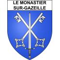 Stickers coat of arms Le Monastier-sur-Gazeille adhesive sticker