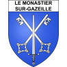 Pegatinas escudo de armas de Le Monastier-sur-Gazeille adhesivo de la etiqueta engomada