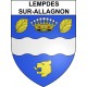 Lempdes-sur-Allagnon 43 ville sticker blason écusson autocollant adhésif