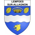 Lempdes-sur-Allagnon 43 ville sticker blason écusson autocollant adhésif