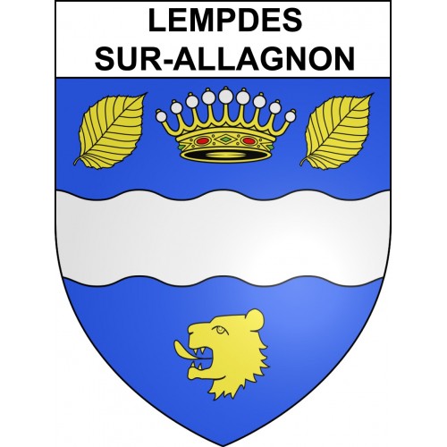 Stickers coat of arms Lempdes-sur-Allagnon adhesive sticker