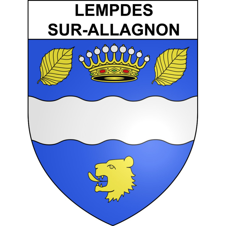 Lempdes-sur-Allagnon Sticker wappen, gelsenkirchen, augsburg, klebender aufkleber