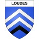 Pegatinas escudo de armas de Loudes adhesivo de la etiqueta engomada