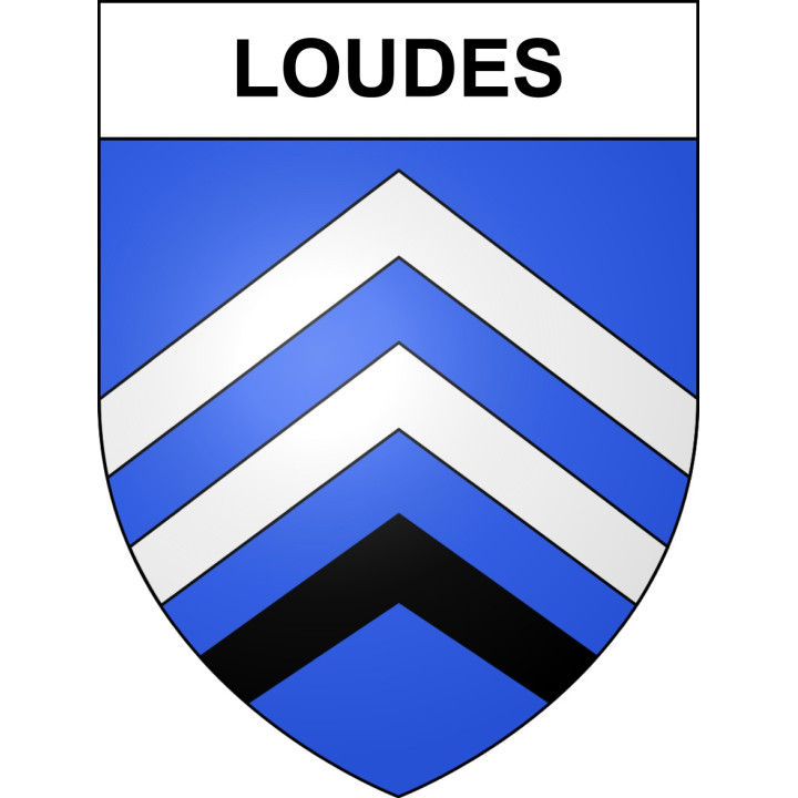 Loudes 43 ville sticker blason écusson autocollant adhésif