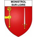 Monistrol-sur-Loire 43 ville sticker blason écusson autocollant adhésif