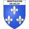 Stickers coat of arms Montfaucon-en-Velay adhesive sticker