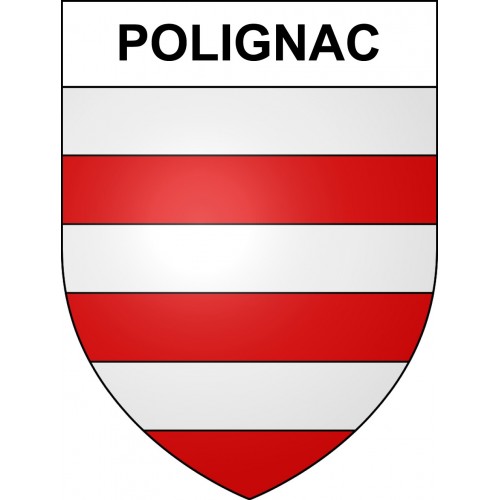 Pegatinas escudo de armas de Polignac adhesivo de la etiqueta engomada
