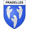 Adesivi stemma Pradelles adesivo