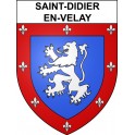 Saint-Didier-en-Velay 43 ville sticker blason écusson autocollant adhésif