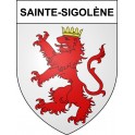 Sainte-Sigolène 43 ville sticker blason écusson autocollant adhésif