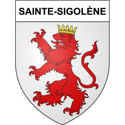 Sainte-Sigolène 43 ville sticker blason écusson autocollant adhésif