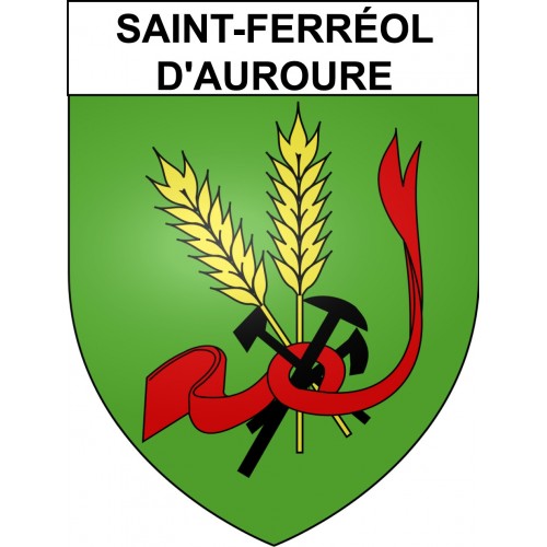 Stickers coat of arms Saint-Ferréol-d'Auroure adhesive sticker