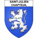Stickers coat of arms Saint-Julien-Chapteuil adhesive sticker