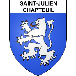 Saint-Julien-Chapteuil 43 ville sticker blason écusson autocollant adhésif