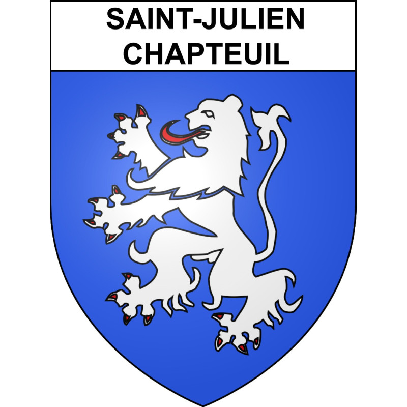 Stickers coat of arms Saint-Julien-Chapteuil adhesive sticker