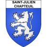 Saint-Julien-Chapteuil Sticker wappen, gelsenkirchen, augsburg, klebender aufkleber