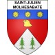 Stickers coat of arms Saint-Julien-Molhesabate adhesive sticker