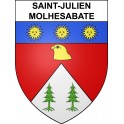 Pegatinas escudo de armas de Saint-Julien-Molhesabate adhesivo de la etiqueta engomada