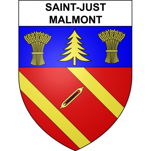 Stickers coat of arms Saint-Just-Malmont adhesive sticker