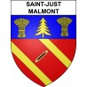 Pegatinas escudo de armas de Saint-Just-Malmont adhesivo de la etiqueta engomada