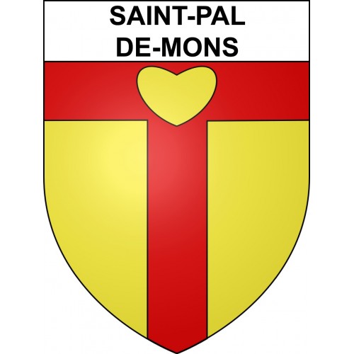 Saint-Pal-de-Mons Sticker wappen, gelsenkirchen, augsburg, klebender aufkleber