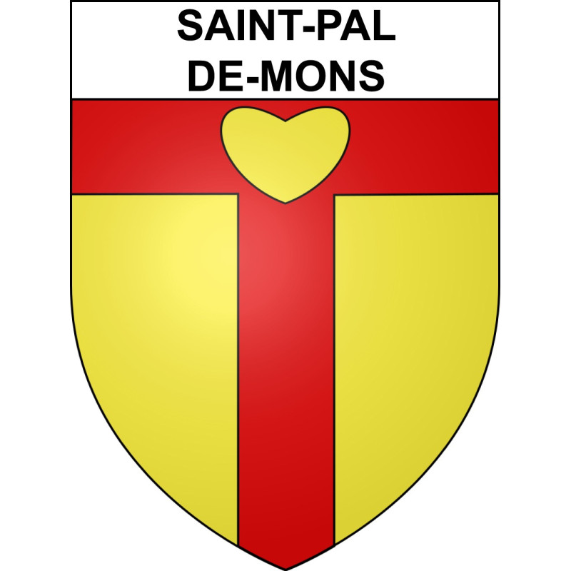 Stickers coat of arms Saint-Pal-de-Mons adhesive sticker