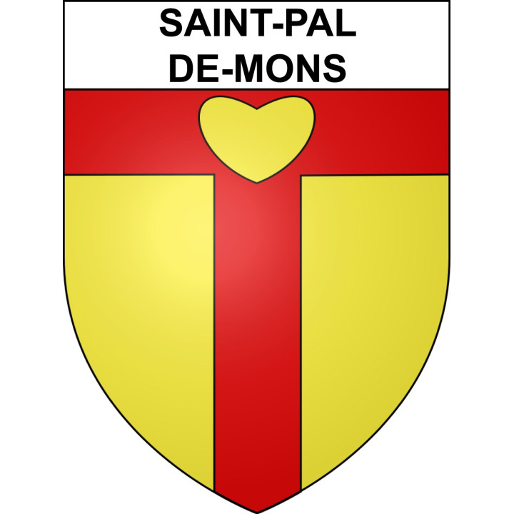Saint-Pal-de-Mons 43 ville sticker blason écusson autocollant adhésif