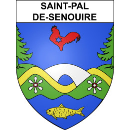 Stickers coat of arms Saint-Pal-de-Senouire adhesive sticker