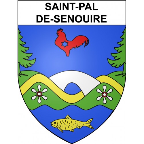 Saint-Pal-de-Senouire 43 ville sticker blason écusson autocollant adhésif