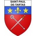 Saint-Paul-de-Tartas 43 ville sticker blason écusson autocollant adhésif