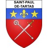 Saint-Paul-de-Tartas 43 ville sticker blason écusson autocollant adhésif