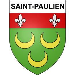 Saint-Paulien Sticker wappen, gelsenkirchen, augsburg, klebender aufkleber