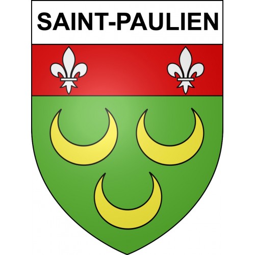 Stickers coat of arms Saint-Paulien adhesive sticker
