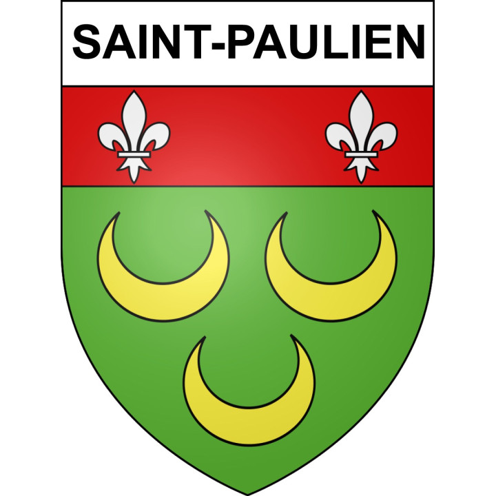 Stickers coat of arms Saint-Paulien adhesive sticker