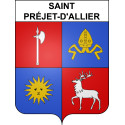 Adesivi stemma Saint-Préjet-d'Allier adesivo
