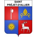 Saint-Préjet-d'Allier 43 ville sticker blason écusson autocollant adhésif