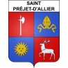 Stickers coat of arms Saint-Préjet-d'Allier adhesive sticker