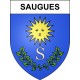 Saugues Sticker wappen, gelsenkirchen, augsburg, klebender aufkleber