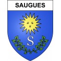 Stickers coat of arms Saugues adhesive sticker