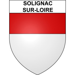 Stickers coat of arms Solignac-sur-Loire adhesive sticker
