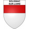 Solignac-sur-Loire Sticker wappen, gelsenkirchen, augsburg, klebender aufkleber