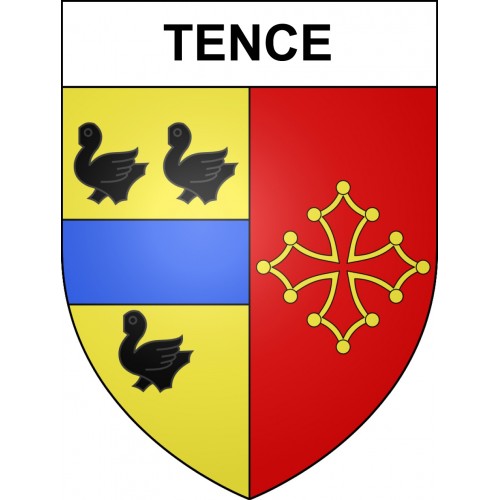 Tence 43 ville sticker blason écusson autocollant adhésif