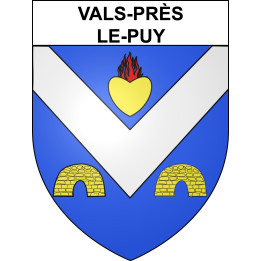 Vals-près-le-Puy Sticker wappen, gelsenkirchen, augsburg, klebender aufkleber