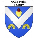 Vals-près-le-Puy 43 ville sticker blason écusson autocollant adhésif