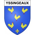 Pegatinas escudo de armas de Yssingeaux adhesivo de la etiqueta engomada