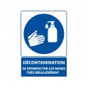 Décontamination logo 1524 autocollant sticker stop virus coronavirus covid