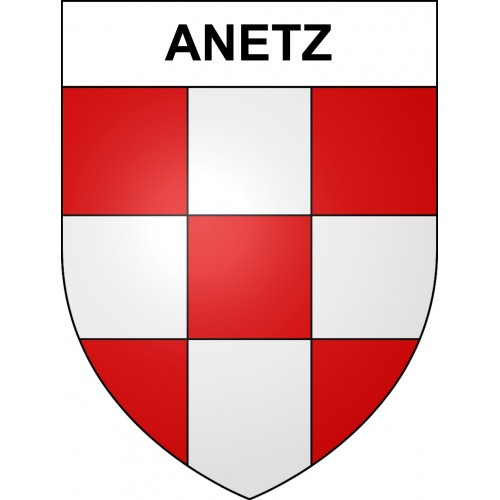 Anetz 44 ville sticker blason écusson autocollant adhésif