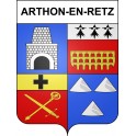 Arthon-en-Retz 44 ville sticker blason écusson autocollant adhésif