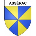 Assérac 44 ville sticker blason écusson autocollant adhésif